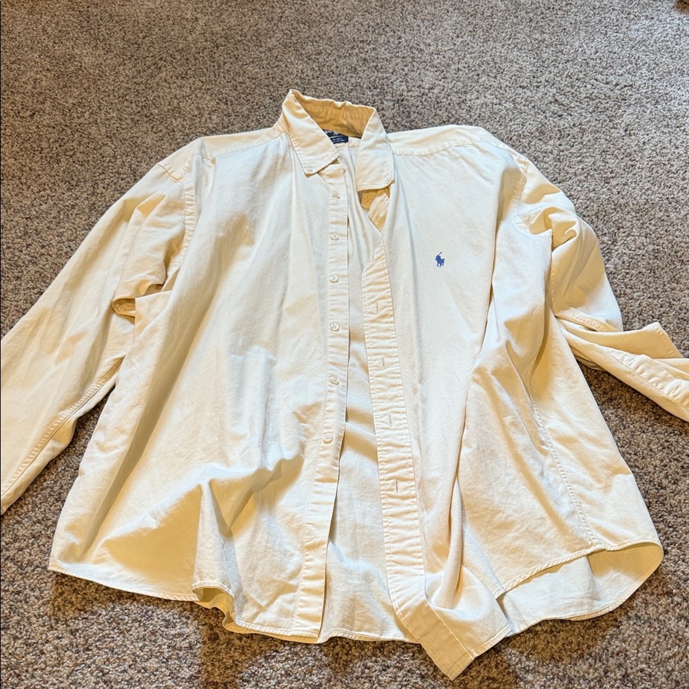 Ralph Lauren Light Yellow Cotton Shirt